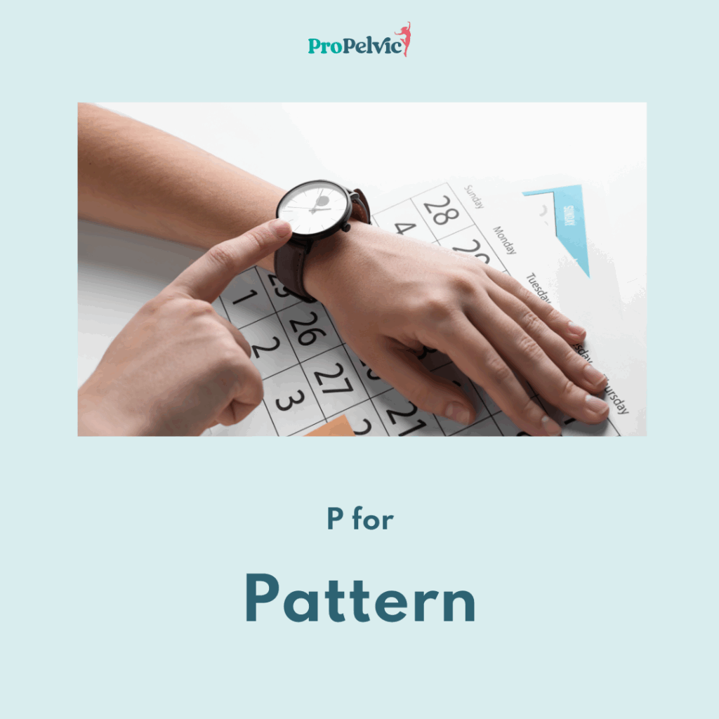 wrist and watch to show p is for pattern