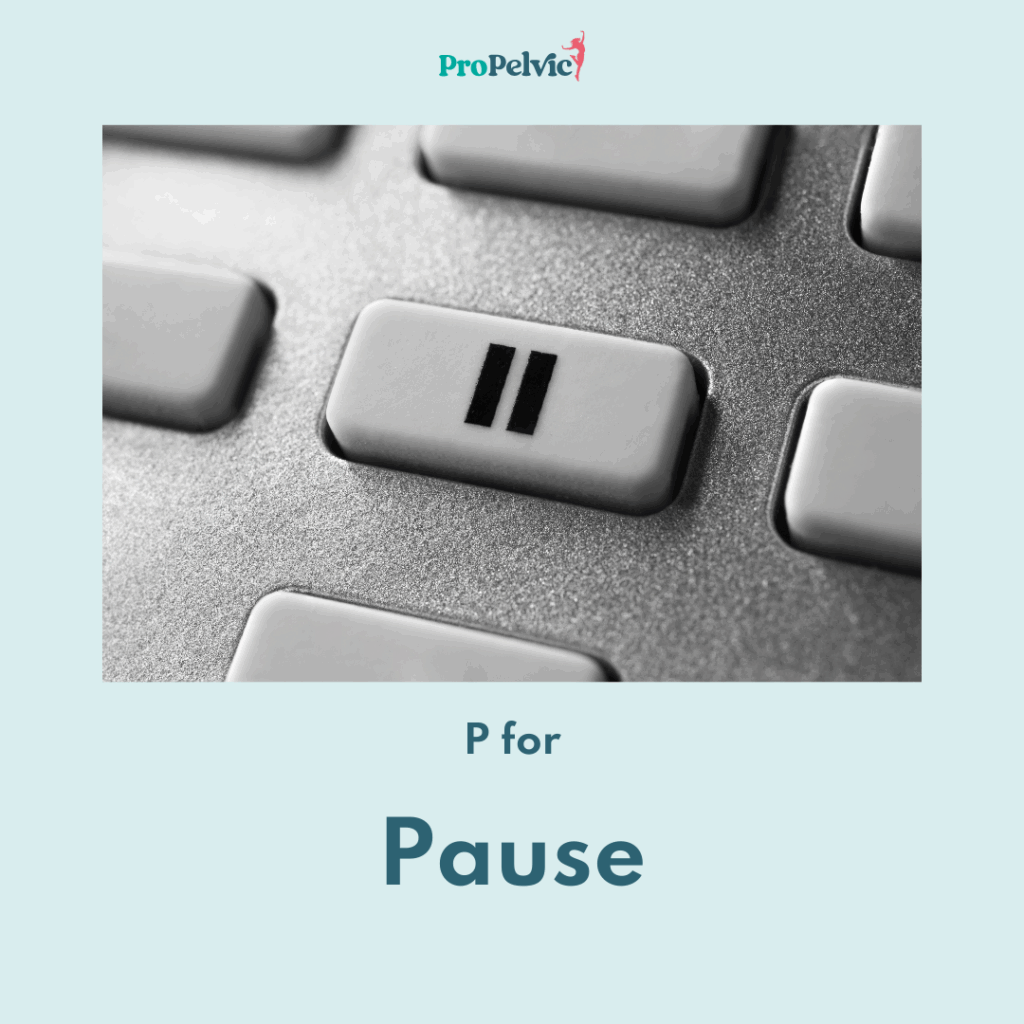 pause button for perfect poos